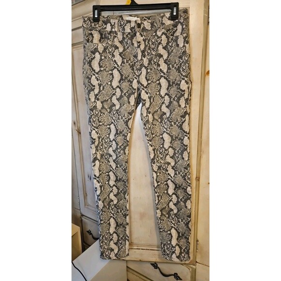 Women's H&M Snake Skin Jeans Size 8 Pants - Picture 1 of 5